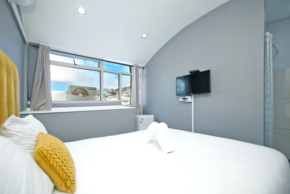View out over Cape Town from an M&B bedroom window